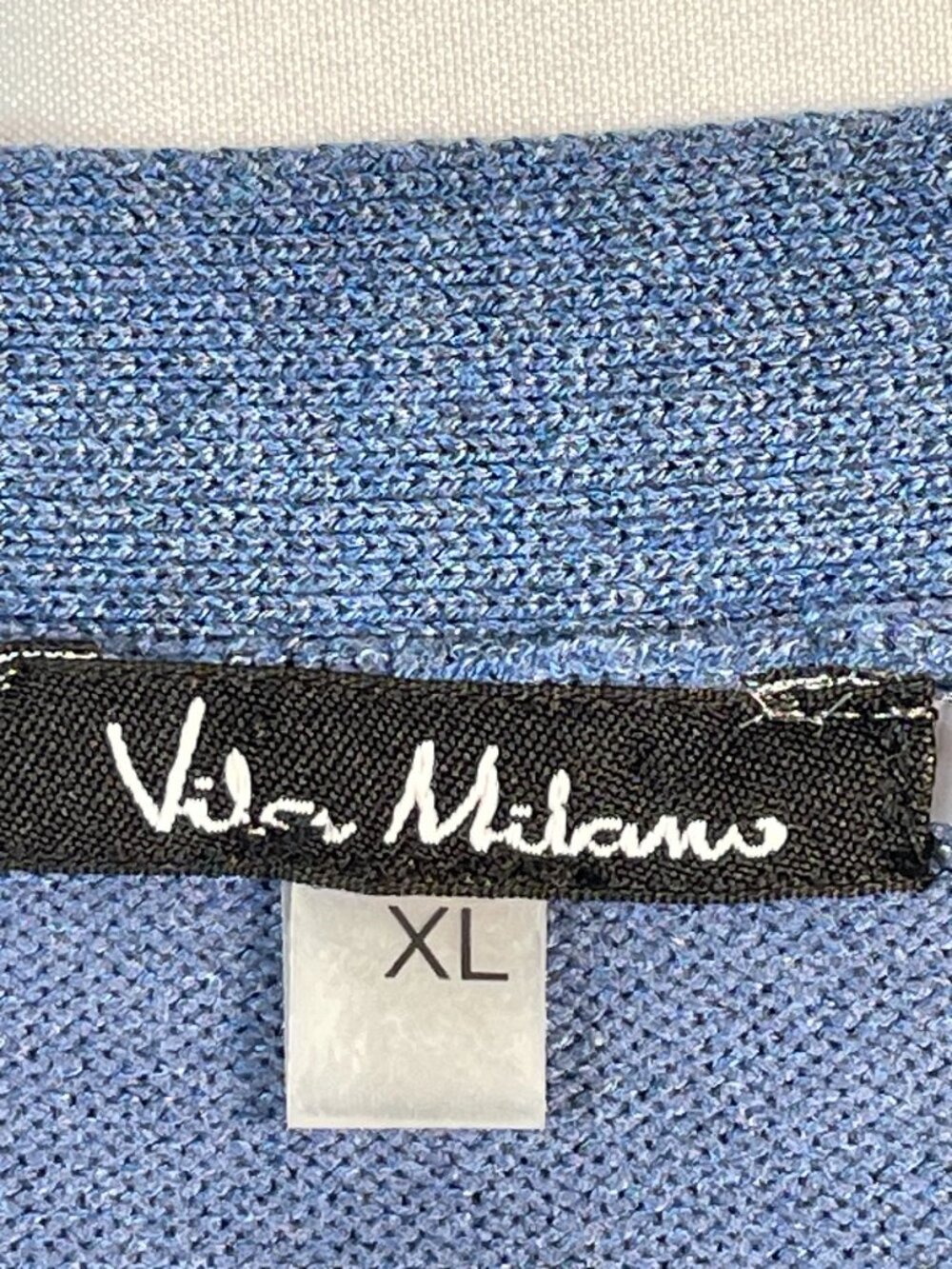 Vila Milano Blue Sleeveless Open Cardigan Vest XL Knit Duster - Picture 4 of 11